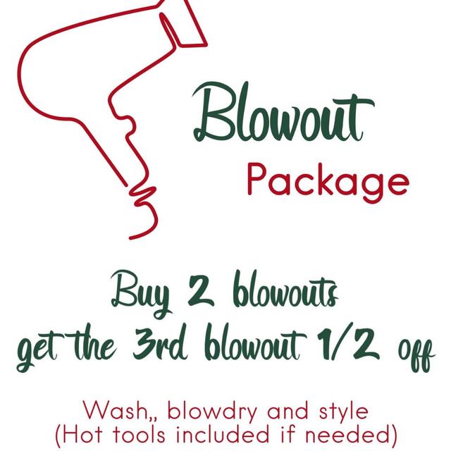 Blowout package (short hair) Save